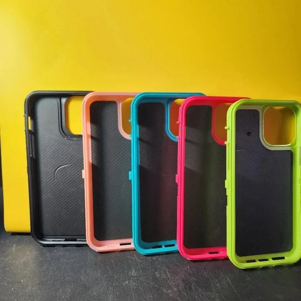 Apple iPhone 13 Pro Max Case Lot Hard Plastic Pink Black Green Blue